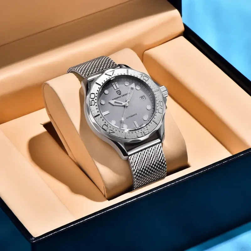 Pagani Design Automatic Silver DIal Men's Watch- PD-1818